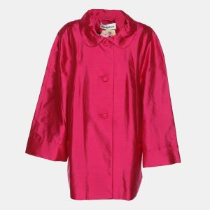 Anna Scholz Pink Satin Dupion T50 Jacket XL, Coats & Jackets - Luxury Closet catalog