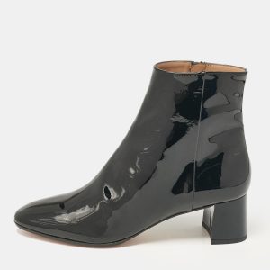 Aquazzura Black Patent Leather Ankle Length Boots Size 41, Boots - Luxury Closet catalog