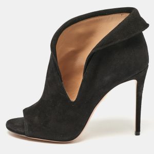 Aquazzura Black Suede Viola Ankle Length Boots Size 40, Boots - Luxury Closet catalog