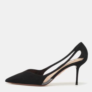 Aquazzura Black Suede Dangerous Liaisons Pumps Size 39.5, Pumps - Luxury Closet catalog