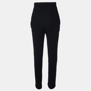 Balenciaga Black Crepe High Waist Flap Detail Trousers M, Clothing - Luxury Closet catalog
