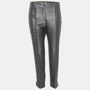 Balenciaga Multicolor Brocade Silk Tapered Leg Cropped Trousers M, Clothing - Luxury Closet catalog