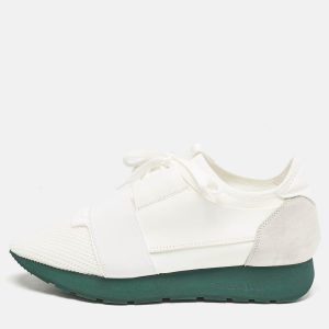 Balenciaga White Mesh and Leather Race Runner Sneakers Size 39, Athletic Shoes & Sneakers - Luxury Closet catalog