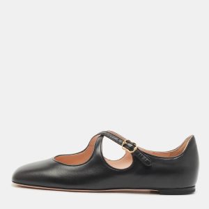 Bally Black Leather Byntia Ballet Flats Size 38, Flats - Luxury Closet