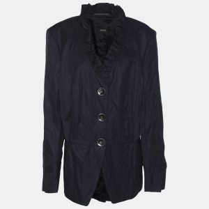 Basler Navy Blue Nylon Fabric Blazer XXL, Coats & Jackets - Luxury Closet catalog