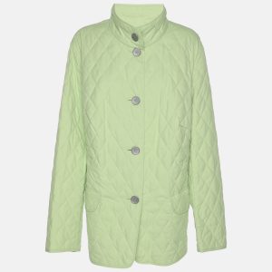 Basler Green Quilted Polyester Button Jacket L, Coats & Jackets - Luxury Closet catalog