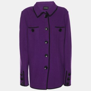 Basler Purple Wool Button Jacket L, Coats & Jackets - Luxury Closet catalog