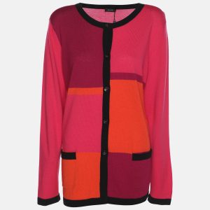 Basler Colorblock Stretch Knit Sweater XL, Clothing - Luxury Closet