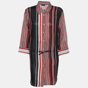 Basler Tricolor Stripe Chiffon 3/4 Sleeve Shirt XL, Shirts & Tops - Luxury Closet