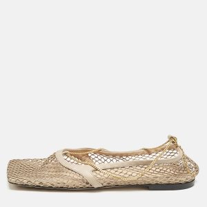 Bottega Veneta Brown Leather and Mesh Strech Ballet Flats Size 40, Flats - Luxury Closet catalog