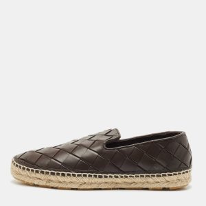 Bottega Veneta Brown Woven Leather Jack Espadrille Flats Size 40, Flats - Luxury Closet catalog
