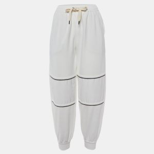 Brunello Cucinelli White Cotton Monili Detail Jogger Pants XXS, Clothing - Luxury Closet catalog