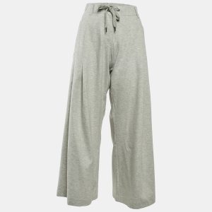 Brunello Cucinelli Grey Jersey Wide Leg Drawstring Pants XS, Clothing - Luxury Closet catalog