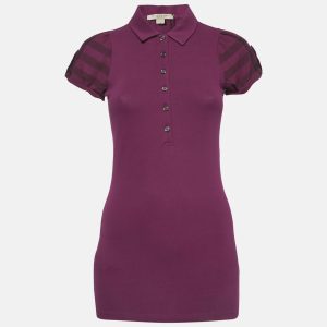 Burberry Brit Pink Pique Checked Puff Sleeve Polo T-Shirt S, Shirts & Tops - Luxury Closet catalog