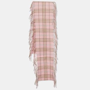 Burberry Pink Vintage Check Lambwool Stole, Scarves & Shawls - Luxury Closet catalog