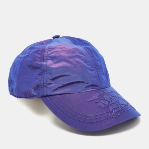 Burberry Iridescent Blue Equestrian Knight Patch Nylon Baseball Cap S, Luggage Accessories - Luxury Closet catalog