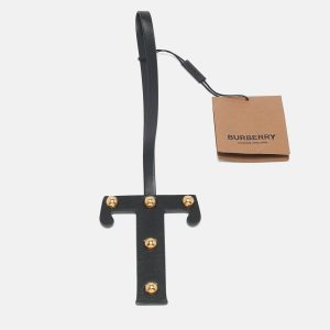 Burberry Black Leather Studded Alphabet T Bag Charm, Luggage Accessories - Luxury Closet catalog