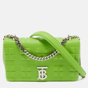 Burberry Green Quilted Leather Small Lola Chain Shoulder Bag, Shoulder Bags - Luxury Closet catalog