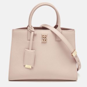 Burberry Dusky Pink Leather Mini Frances Tote, Tote Handbags - Luxury Closet catalog