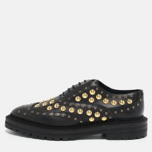 Burberry Black Leather Studded Deardown Oxfords Size 39, Shoes - Luxury Closet catalog