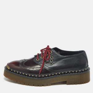 Burberry Ombre Black Brogue Leather Bissett Fringe Platform Derby Size 41, Shoes - Luxury Closet catalog