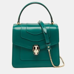 Bvlgari Green Leather Serpenti Forever Top Handle Bag, Satchels - Luxury Closet catalog