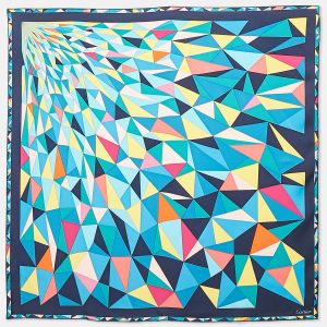 Cartier Multicolor Geometric Print Silk Square Scarf, Scarves & Shawls - Luxury Closet catalog