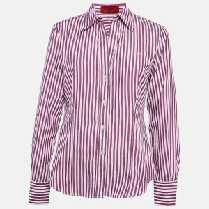 CH Carolina Herrera Purple Striped Cotton Button Front Shirt M, Shirts & Tops - Luxury Closet catalog