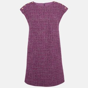 Chanel Purple Fantasy Tweed Mini Tunic Dress M, Dresses - Luxury Closet