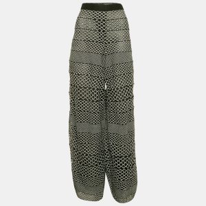 Chanel Black/White Guipure Lace Wide Leg Pants XL, Clothing - Luxury Closet catalog