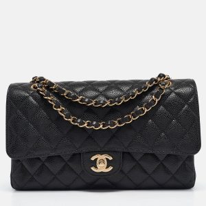 Chanel Black Quilted Leather Medium Classic Double Flap Shoulder Bag, Shoulder Bags - Luxury Closet catalog
