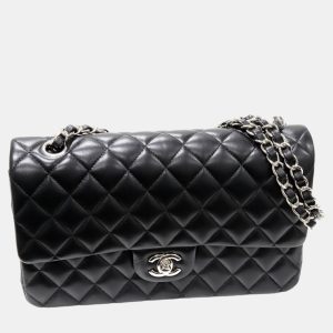 Chanel Black Leather Classic Double Flap Medium Shoulder Bag, Shoulder Bags - Luxury Closet catalog