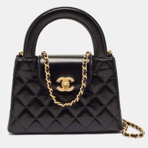 Chanel Black Quilted Leather Mini Kelly Bag, Shoulder Bags - Luxury Closet catalog