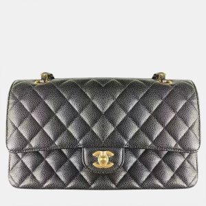 Chanel Black Caviar Leather Classic Flap Bag, Shoulder Bags - Luxury Closet catalog