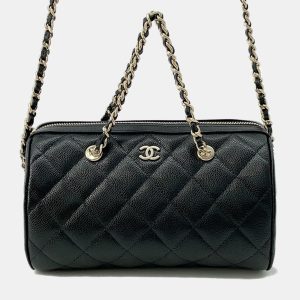 Chanel Black Caviar Leather Timeless Classic Line Shoulder Bag, Shoulder Bags - Luxury Closet catalog