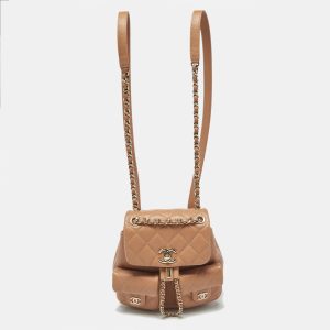 Chanel Tan Quilted Caviar Leather Mini Duma Backpack, Backpacks - Luxury Closet catalog