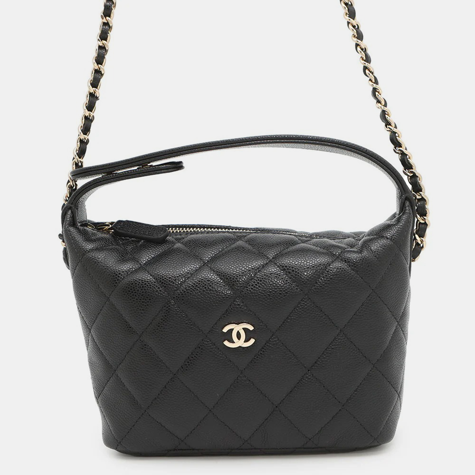 Chanel Hobo Chain shoulder Black Caviar Leather, Shoulder Bags - Luxury Closet catalog