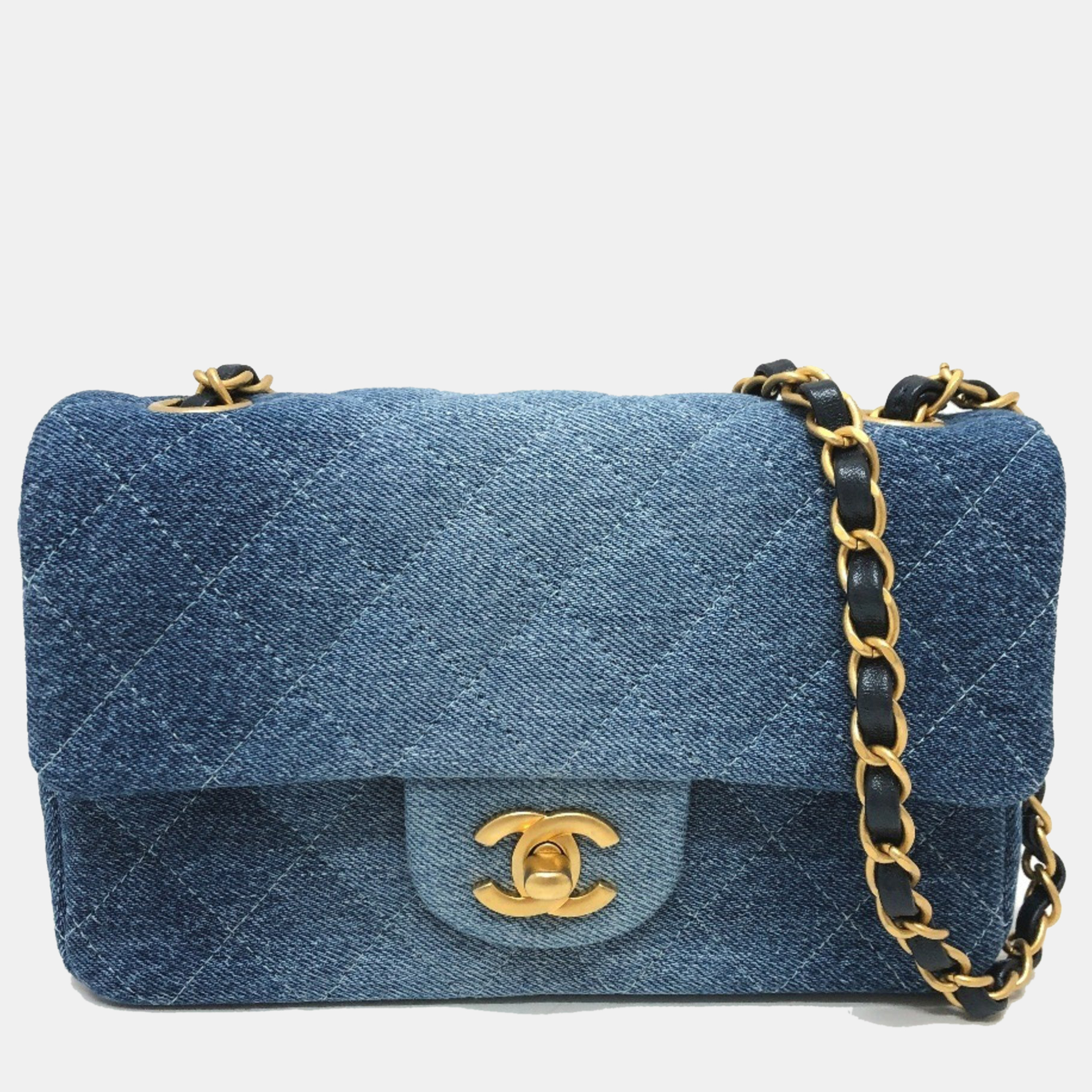 Chanel Blue Denim Matelasse Gradient Shoulder Bag, Shoulder Bags - Luxury Closet catalog