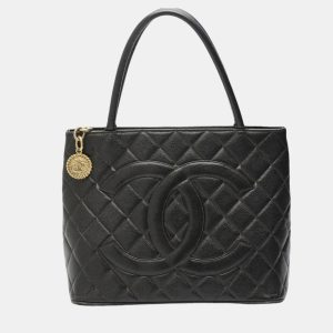 Chanel Matte Black Caviar Skin Reproduction Tote Bag, Tote Handbags - Luxury Closet catalog