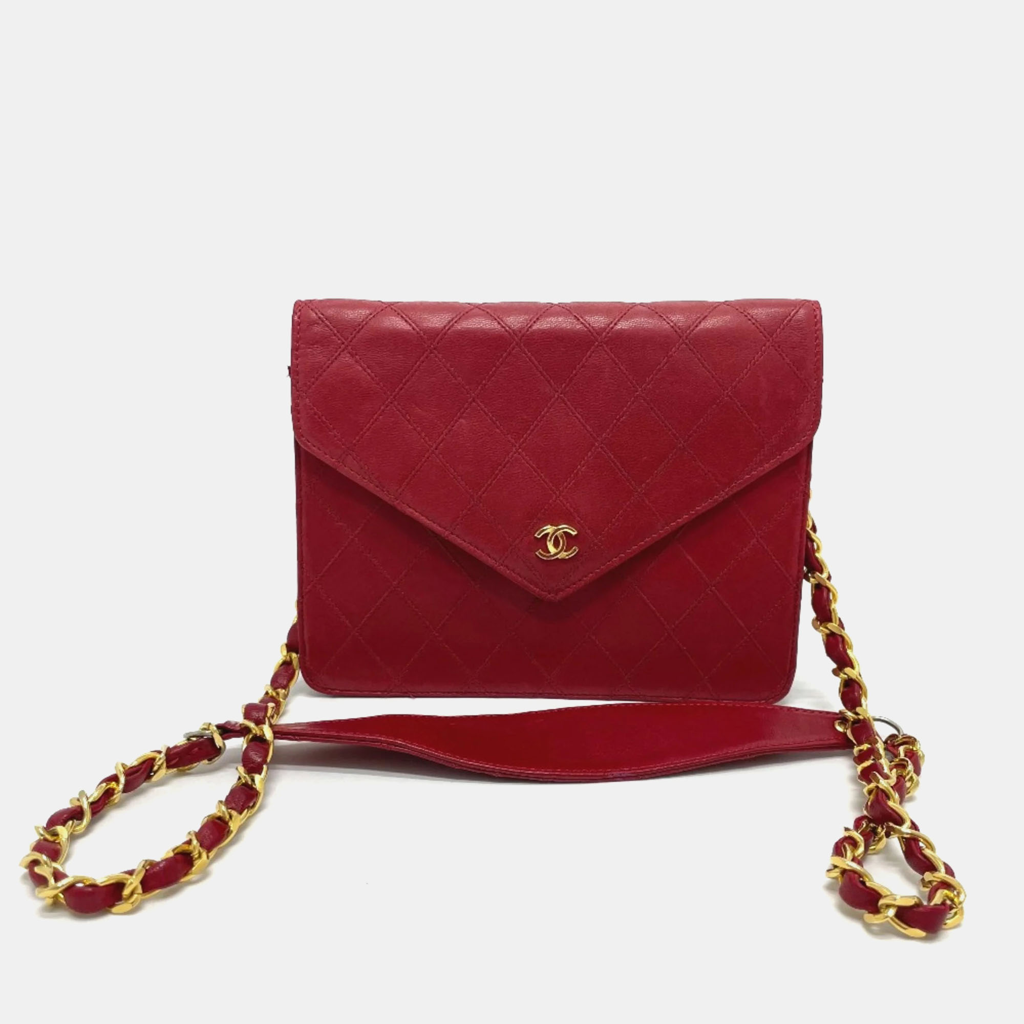 Chanel Red Bicolole Chain Shoulder Bag, Shoulder Bags - Luxury Closet catalog