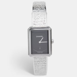 Chanel Blck Stainless Steel Boy-Friend Tweed H4878 Women's Wristwatch 26.70 mm, Watches - Luxury Closet catalog