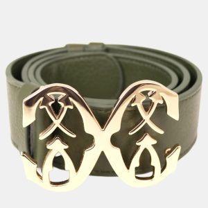 Charriol Military Green Leather MARIE OLGA W-Belts, Belt Buckles - Luxury Closet