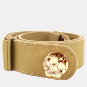 Charriol Almond Leather  W-Belts, Belt Buckles - Luxury Closet