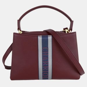 Charriol Bordeaux Leather Deauville Crossbody bag, Shoulder Bags - Luxury Closet