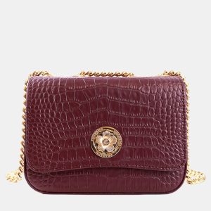 Charriol Bordeaux Leather Laetitiaclassic Handbag, Shoulder Bags - Luxury Closet