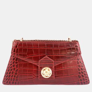 Charriol Bordeaux Leather Laetitia Crossbody bag, Shoulder Bags - Luxury Closet