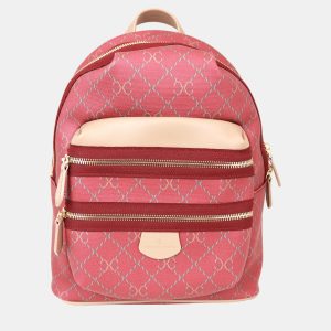 Charriol Bordeaux & Grey Leather &nbsp;Backpack, Backpacks - Luxury Closet