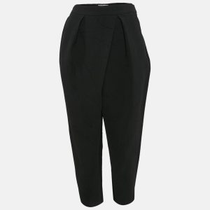 Chloe Black Textured Crepe Pleats Detail Trousers L, Clothing - Luxury Closet catalog