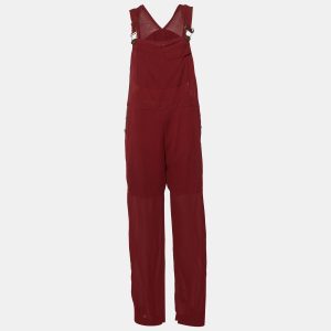 Chloe Burgundy Crepe Buckled Jumpsuit L, Suits - Luxury Closet catalog