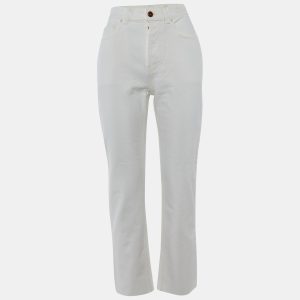 Chloé White Denim Straight Fit jeans S/Waist 27", Jeans - Luxury Closet